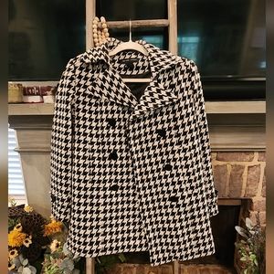 Women's New York & Company Houndstooth Jacket Size 8